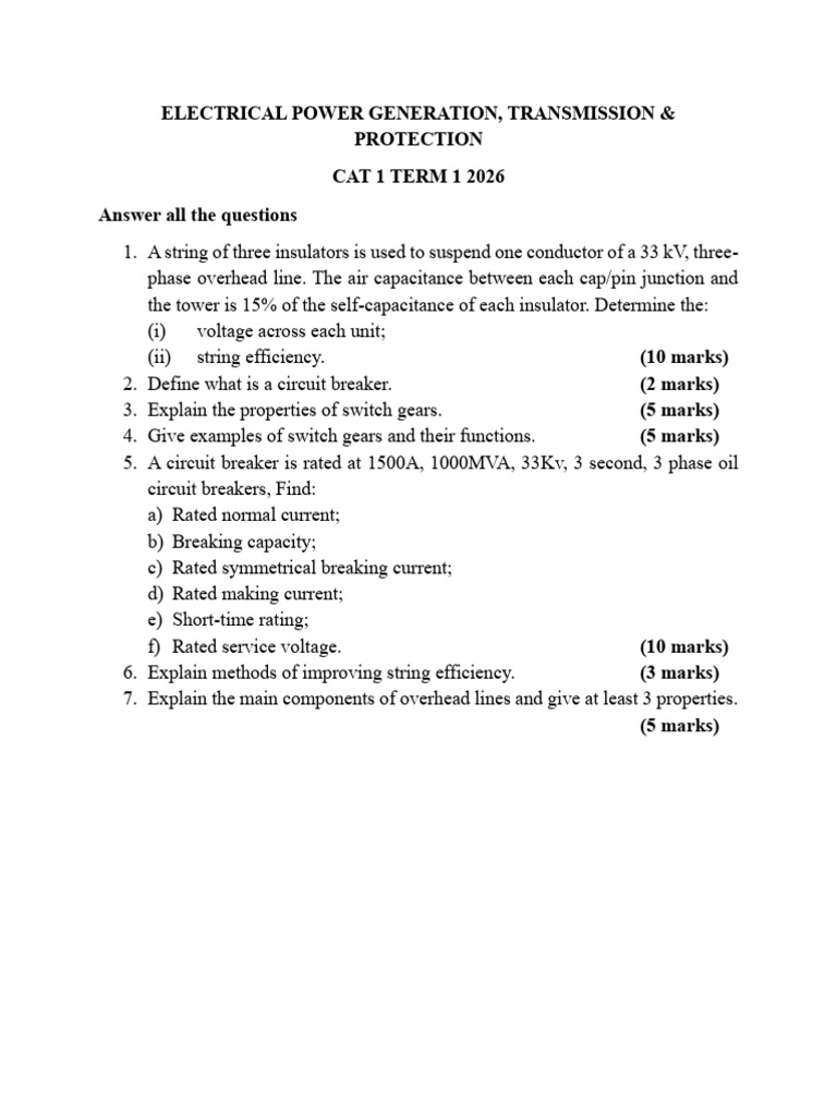 Electrical Power Generation | PDF