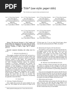 Conference Paper Template Guide | PDF | Bracket | Microsoft Word