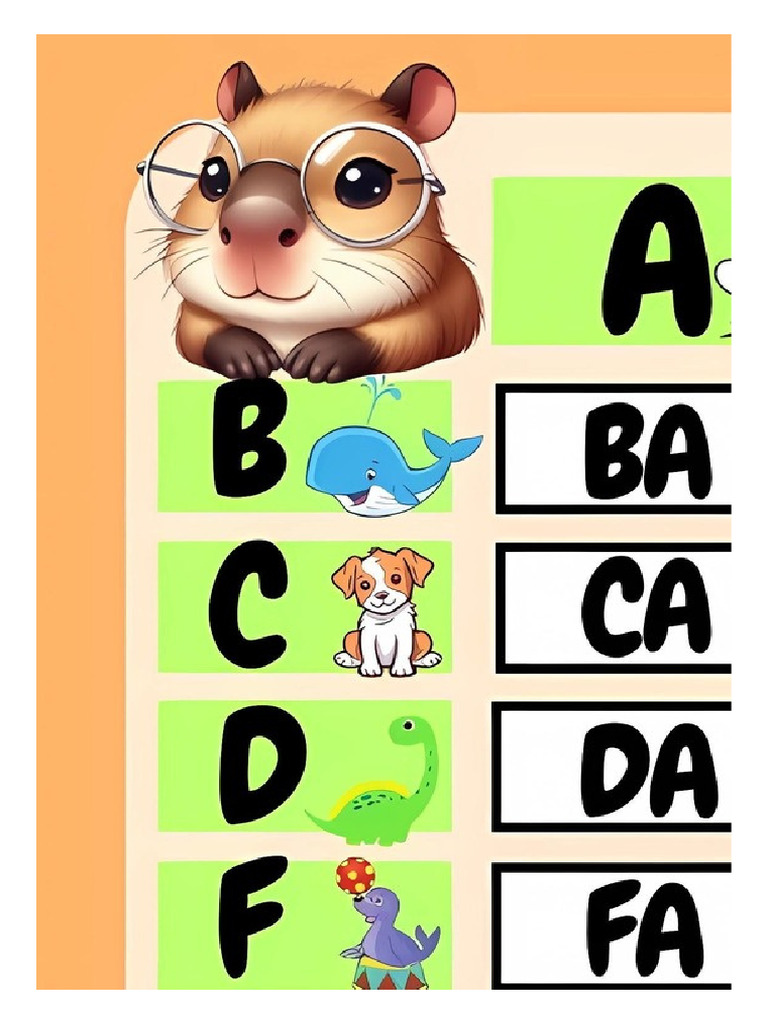 Silabário Simples Capivaras | PDF