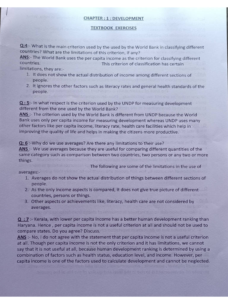 X Eco Notes Chapter 1 | PDF