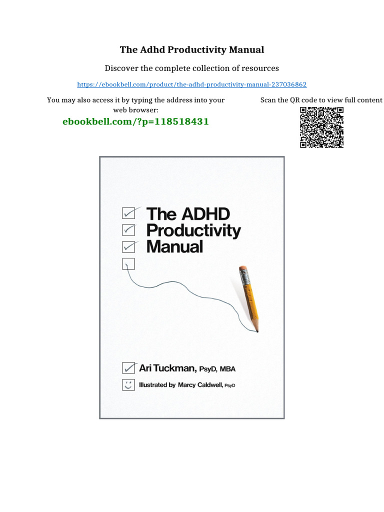 The ADHD Productivity Manual Available All Format | PDF | Experience ...