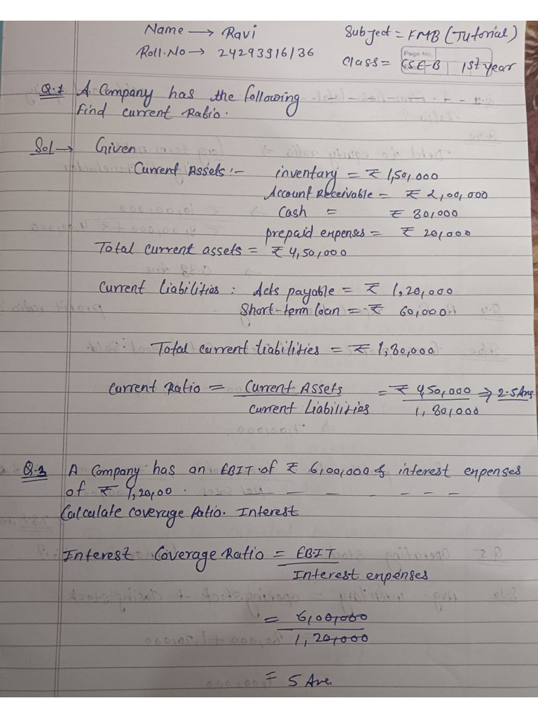 FM Assignment | PDF