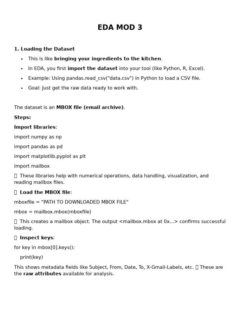 EDA MOD 3 | PDF | Computing | Information Technology