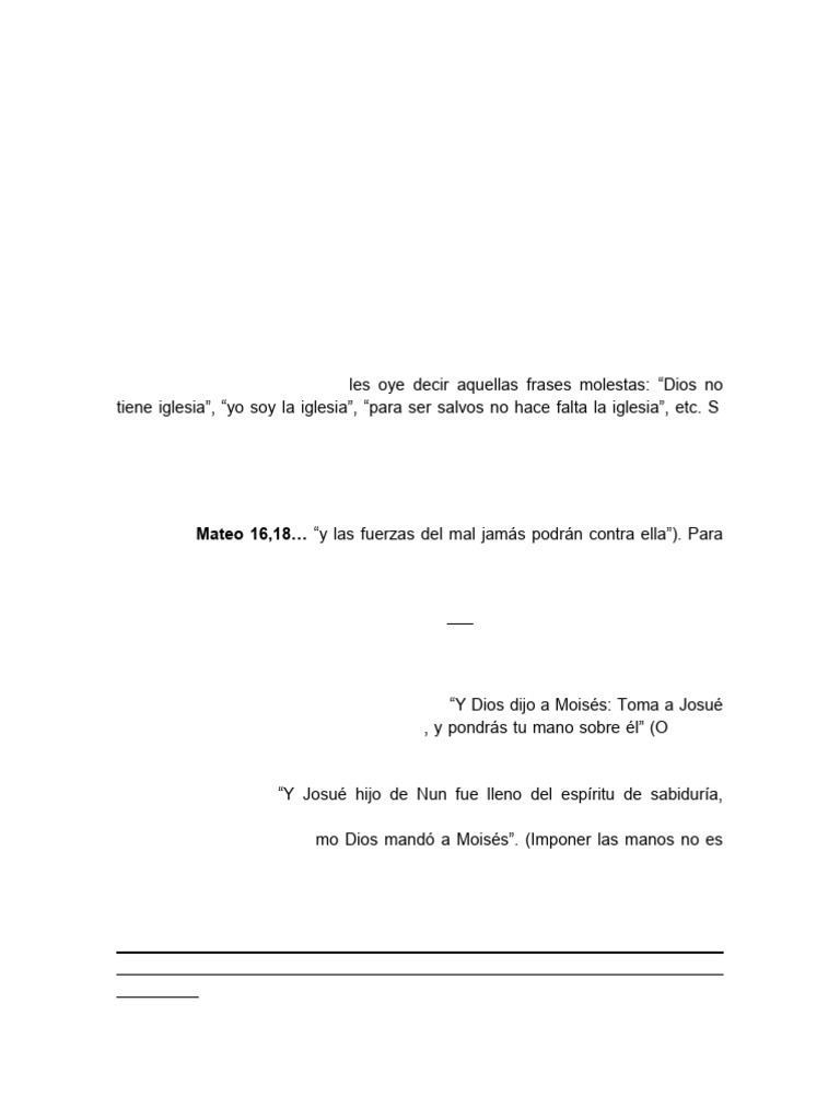 Parte 1 La Iglesia de Cristo-1 (1) | PDF | Canon bíblico | Cristo (título)