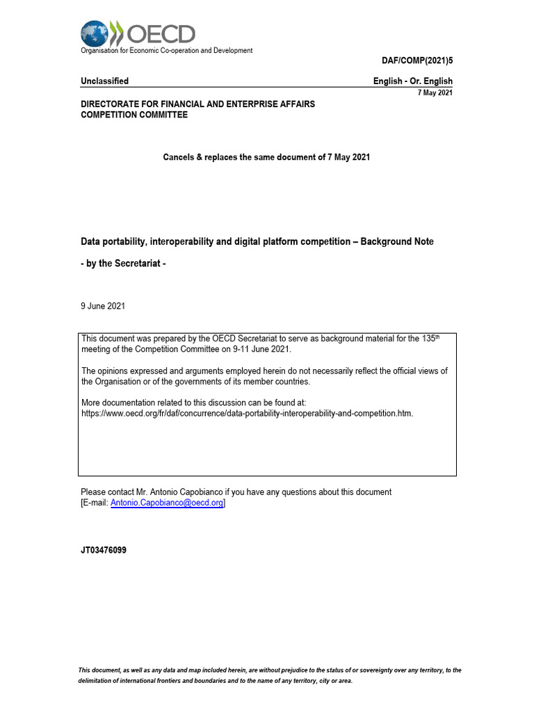 ssrn-3862299 Data portability, interoperability and digital platform ...