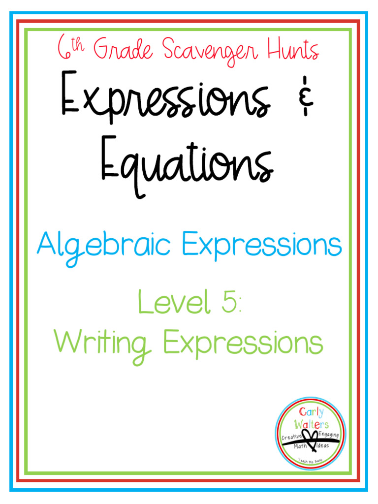 Writing Expressions | PDF