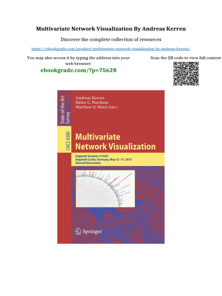 Multivariate Network Visualization by Andreas Kerren All Chapters ...