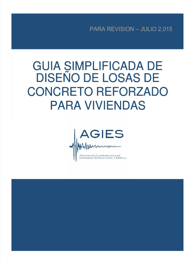 PDF Guia Simplificada de Diseo de Losas de Concreto Reforzado Para ...