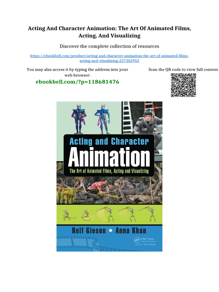 Acting and Character Animation: The Art of Animated Films, Acting, and ...