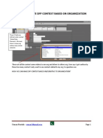 How To Create DFF Context Based On Organization