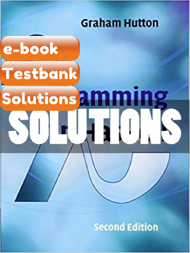 Testbank Programming in Haskell 2 Ed Hutton Fast Download | PDF ...