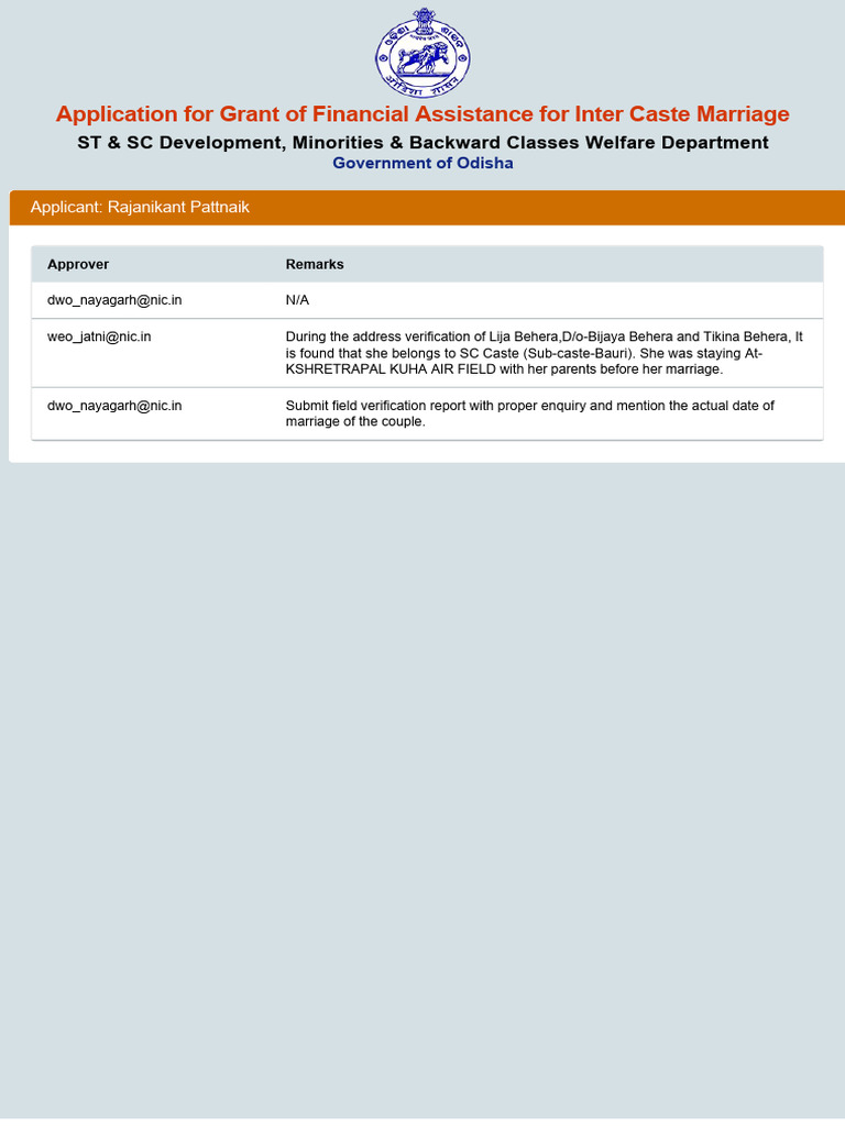 Application Comment Details | PDF