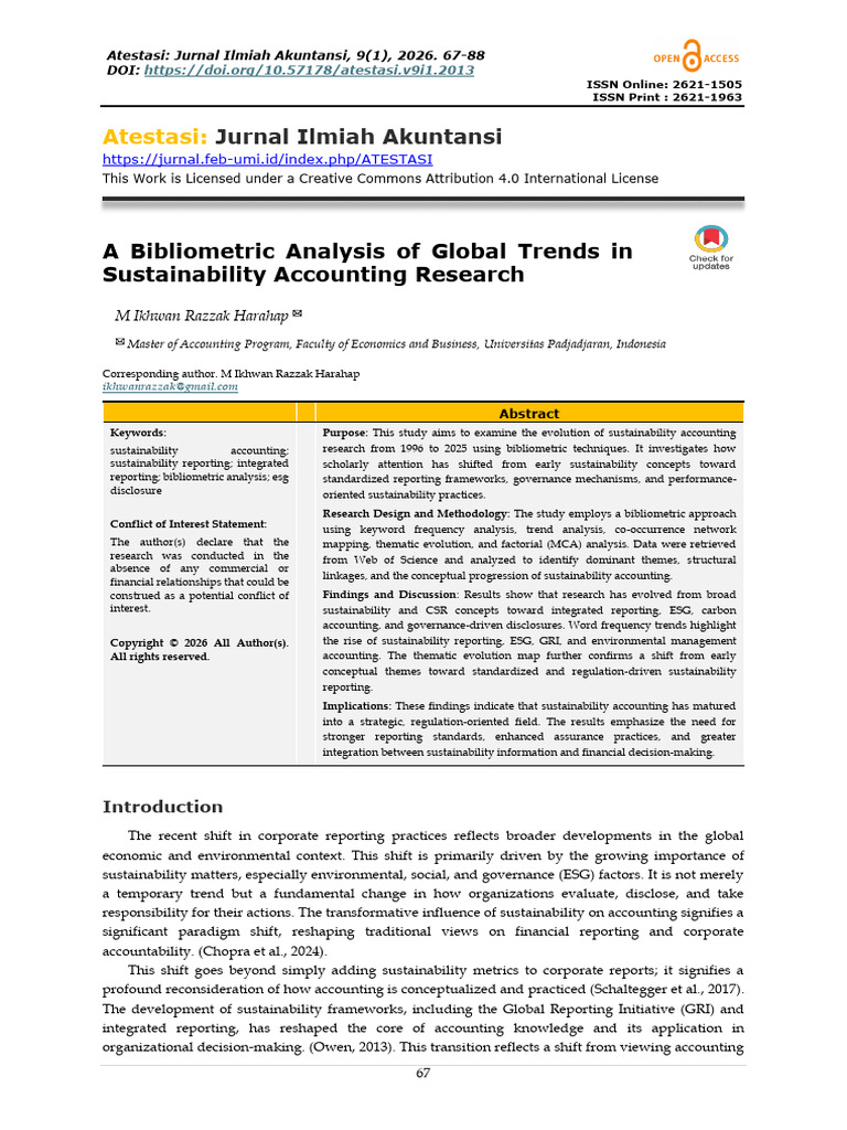 A Bibliometric Analysis of Global Trends in Sustai | PDF ...