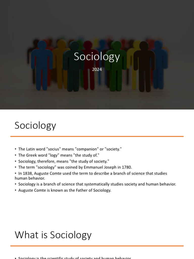 SOCIOLOGY Lecture 1 | PDF | Sociology | Science
