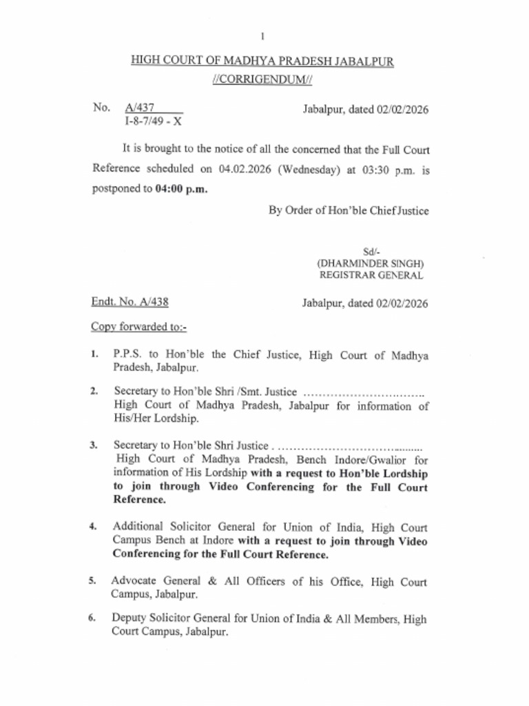 A-437 Dated 02.02.2026 Corrigendum | PDF