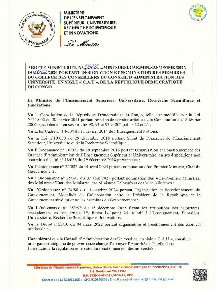 Arrete Min 028 - 2026 | PDF