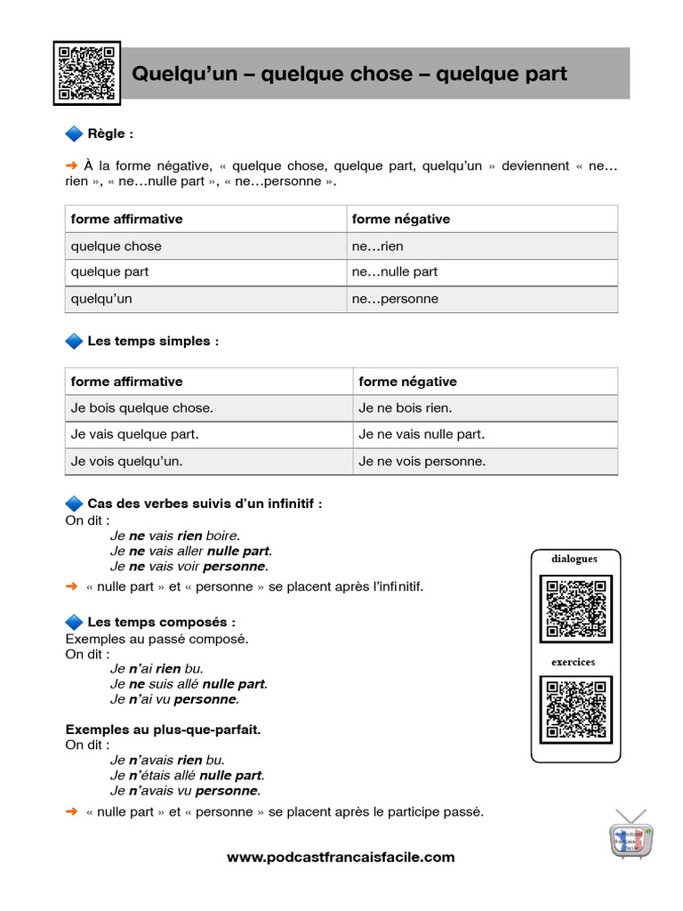 Quelquun Quelque Chose | PDF