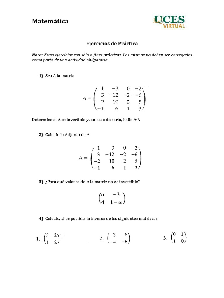 Ejercicios de Práctica II | PDF