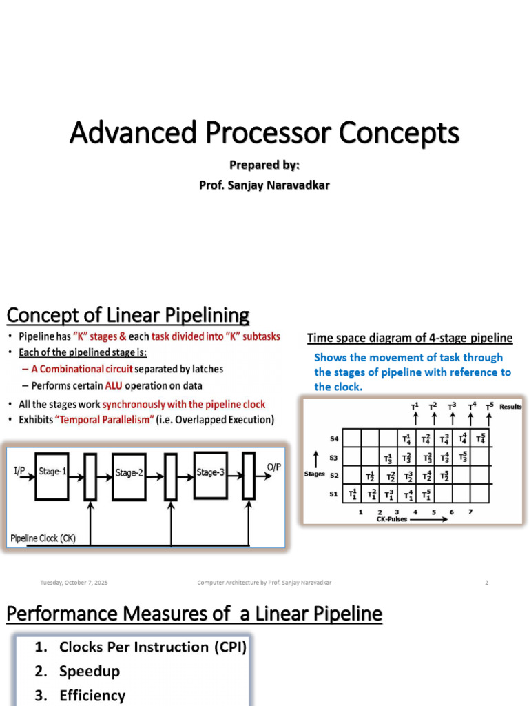 Advanced Processor Concepts | PDF | Computer Architecture | Central ...