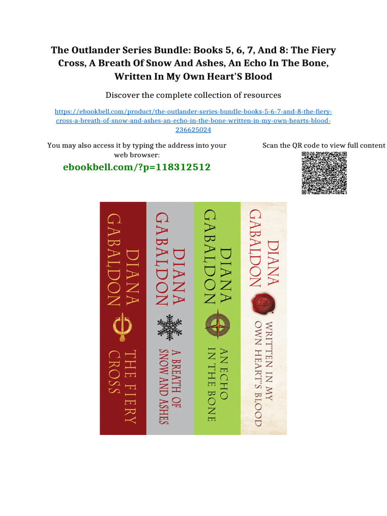 The Outlander Series Bundle: Books 5, 6, 7, and 8: The Fiery Cross, A ...