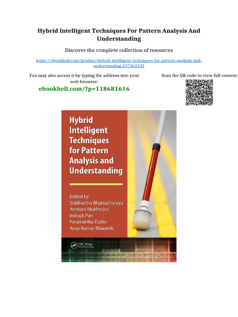 Hybrid Intelligent Techniques for Pattern Analysis and Understanding ...