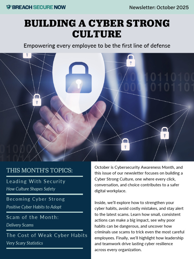 October 2025 Newsletter | PDF | Security | Computer Security