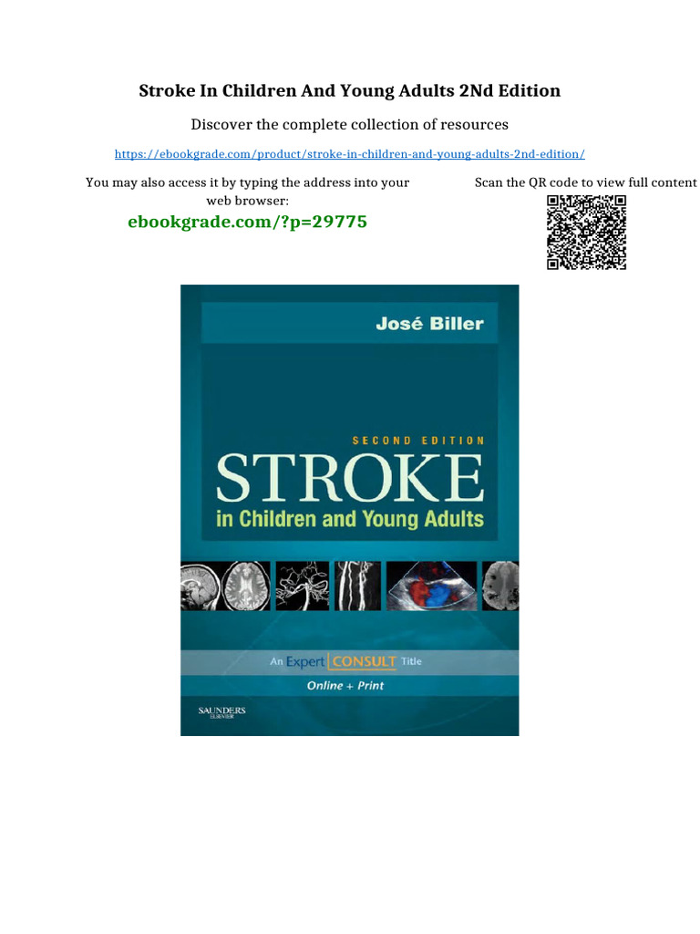Stroke in Children and Young Adults 2nd Edition Latest PDF 2025 | PDF