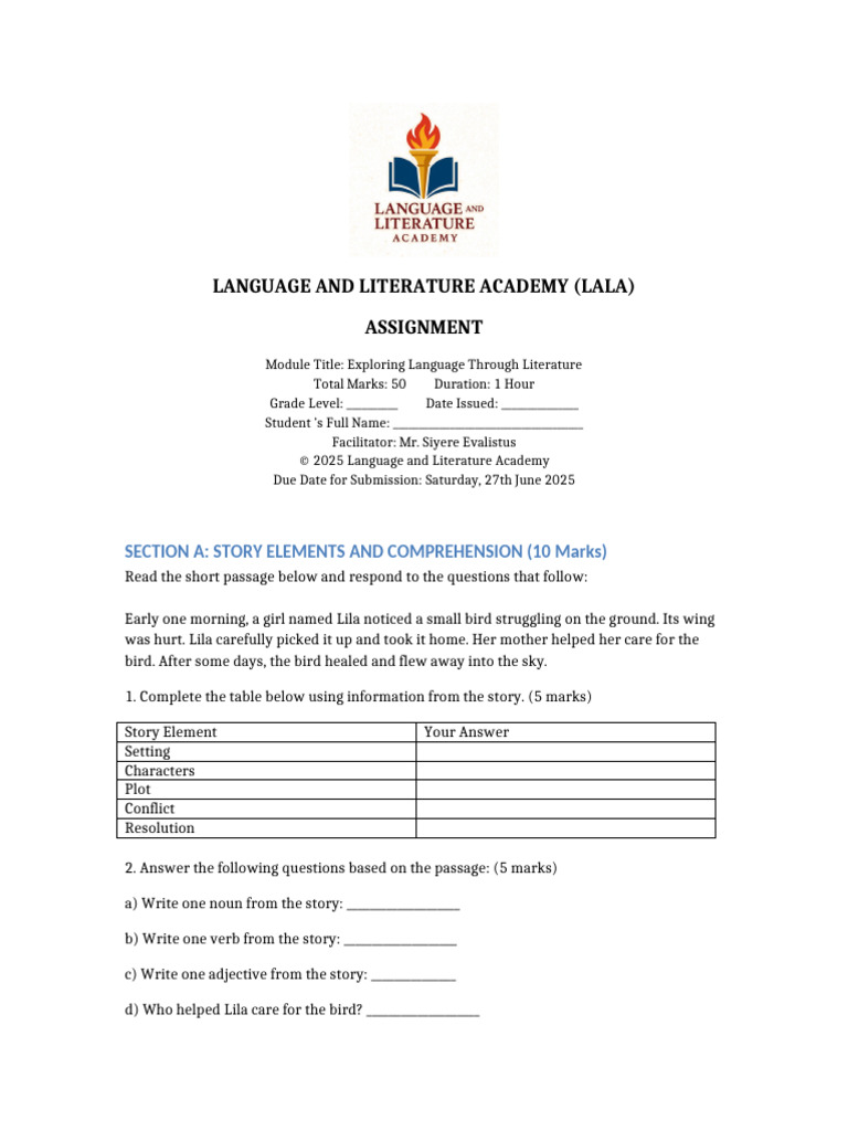 Module Assignment 1 | PDF | Poetry | Adjective