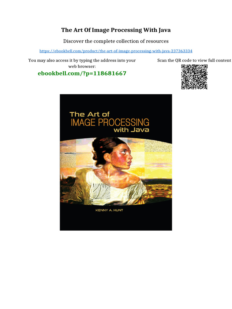 The Art of Image Processing With Java Full Chapters Included | PDF ...