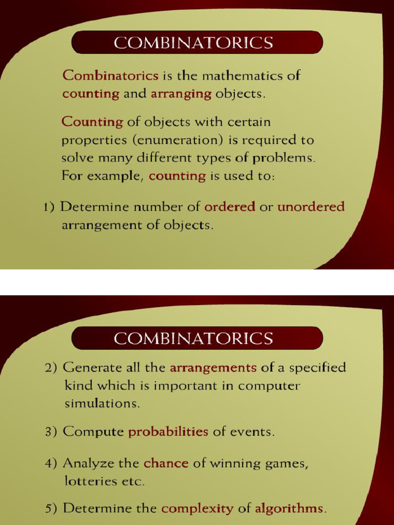 Lecture 19 Counting | PDF