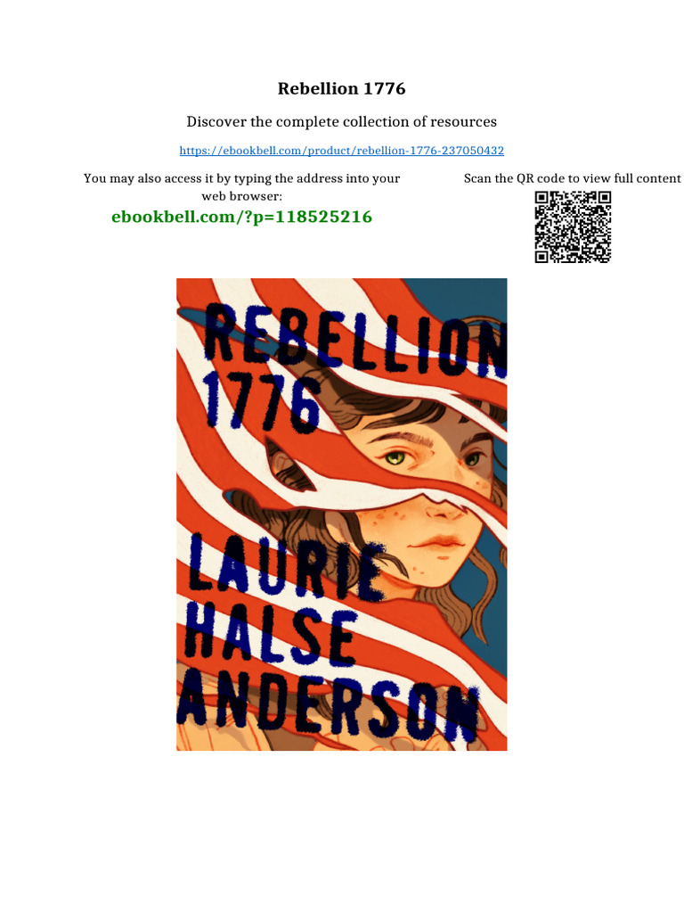 Rebellion 1776 Available Any Format | PDF
