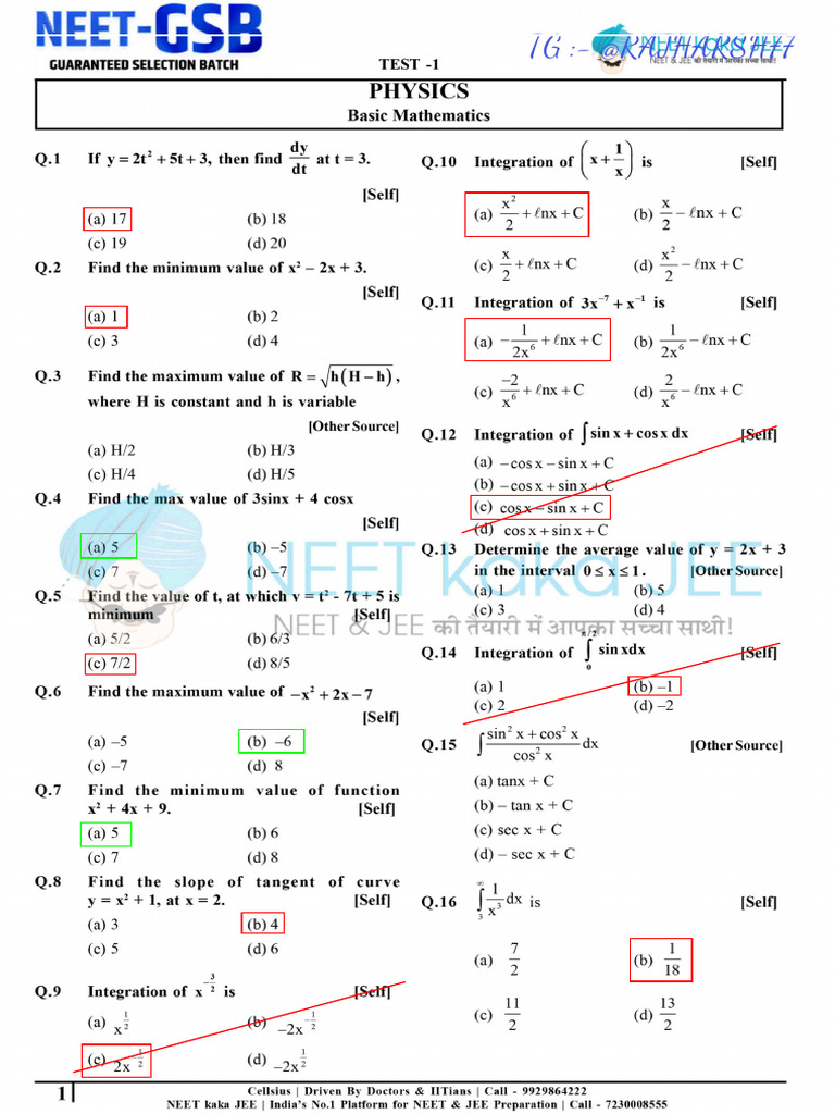 Basic Mathematics 1 ( (@rajharsh77) ) | PDF