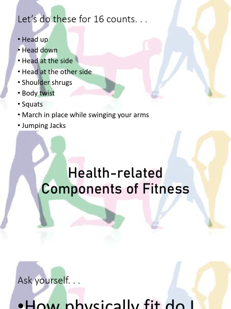 Health-Related Components of Fitness | PDF | Physical Fitness | Waist