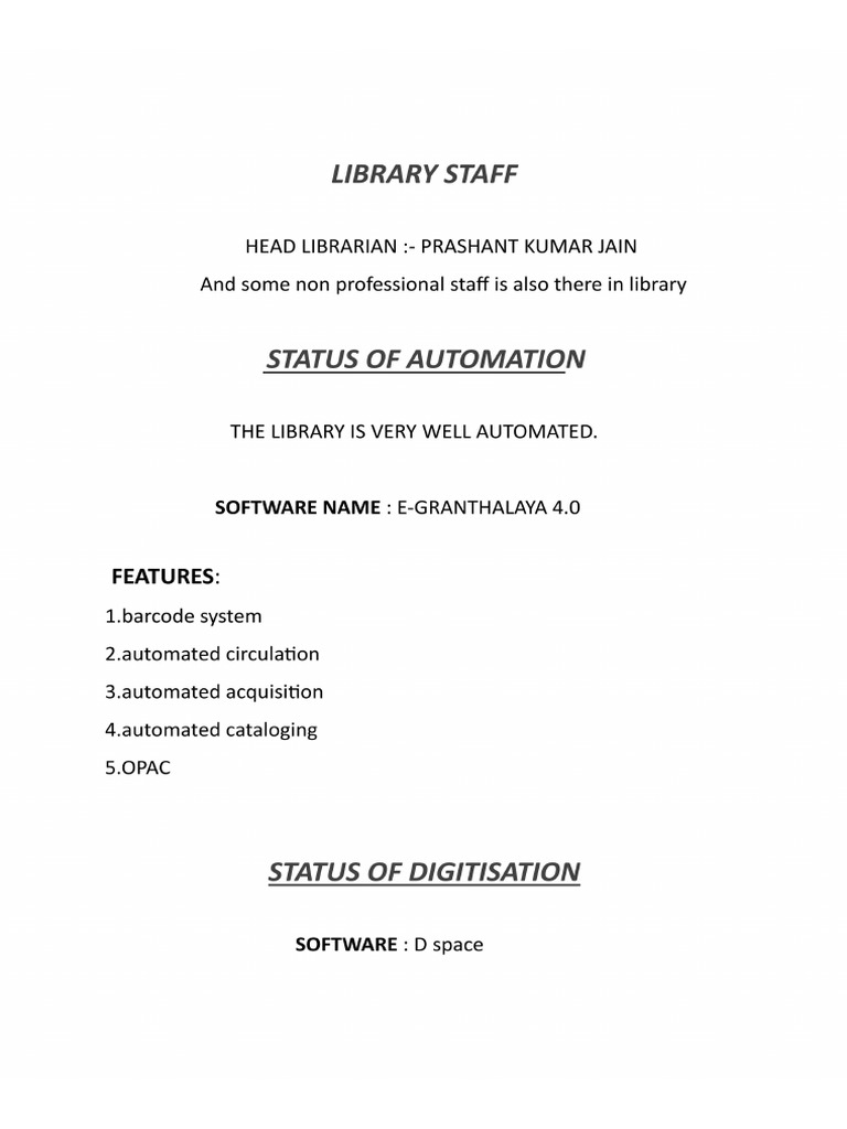 About The Library | PDF