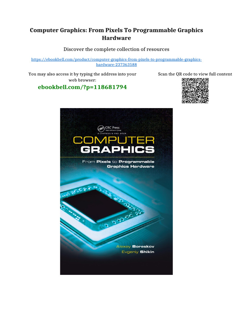 Computer Graphics: From Pixels to Programmable Graphics Hardware sample ...
