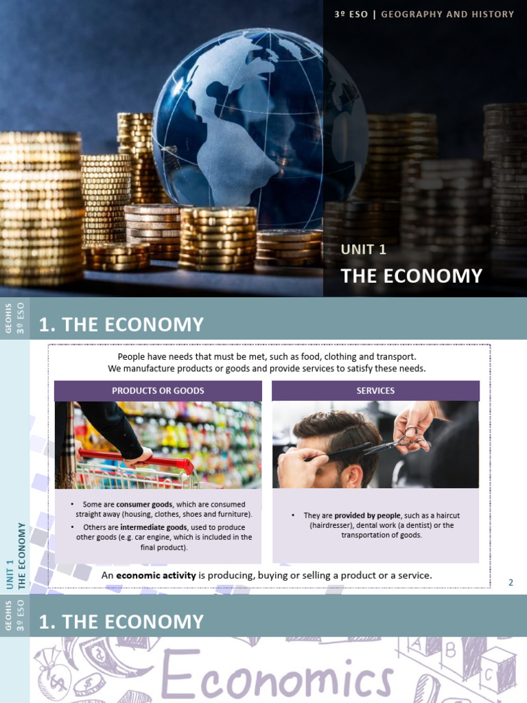 3ESO Unit 01 The Economy | PDF | Gross Domestic Product | Globalization