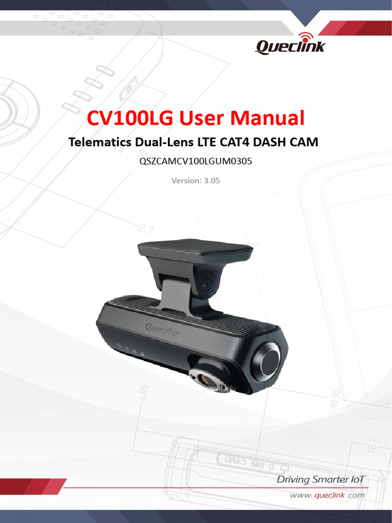 CV100LG Dash Camera User Manual_V3.05 | PDF | Computer Engineering ...