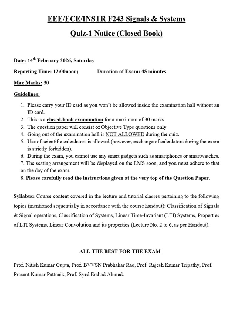 Quiz1 Notice Complete (1) | PDF