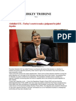 Abdullah GUL  Turkey’s courts to make a judgment for jailed deputies- Turkey News