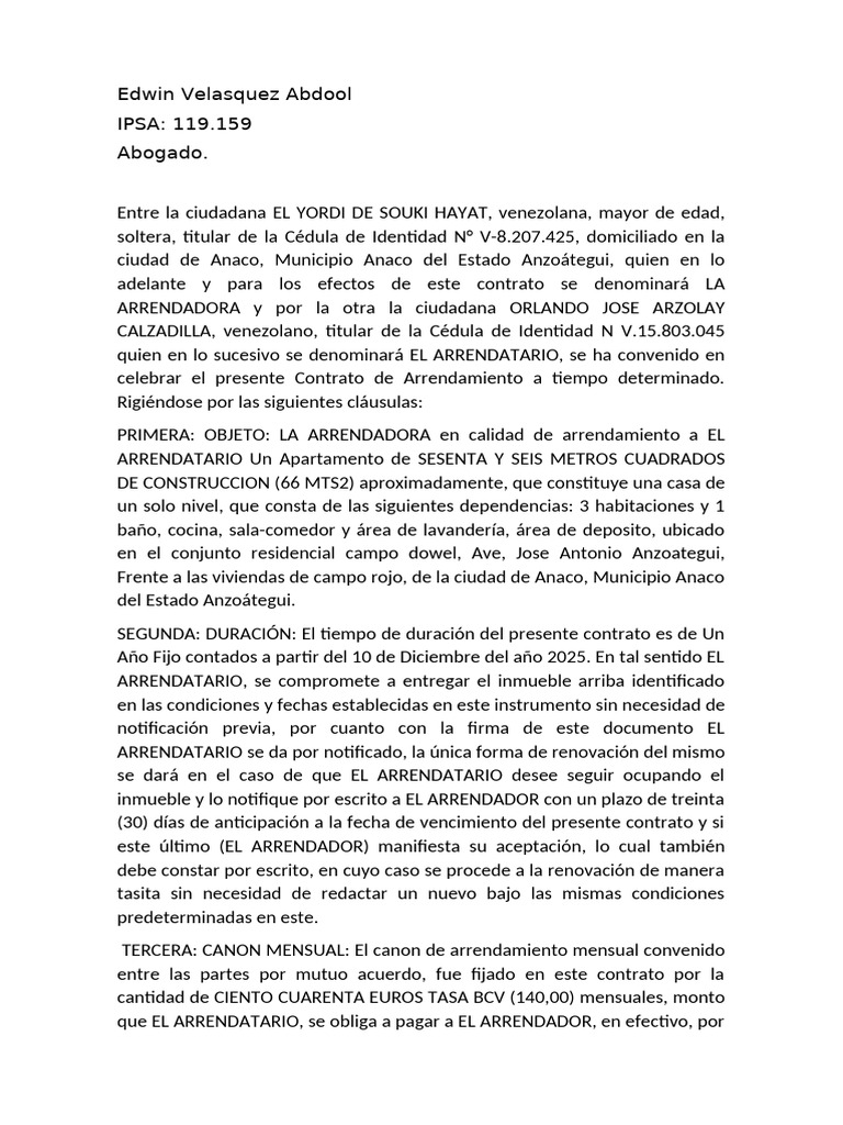 Edwin Velasquez Abdool Actualizado | PDF | Daños y perjuicios