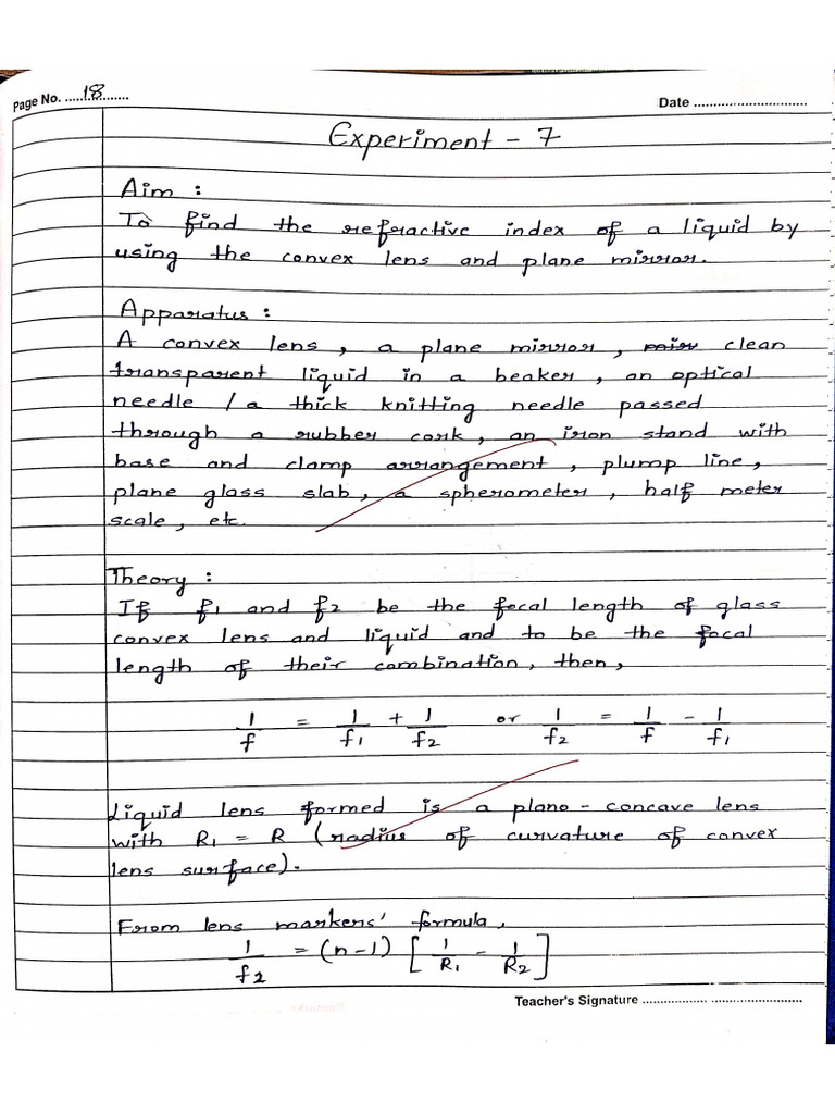Experiment 7 Physics (Practical File) (1) | PDF