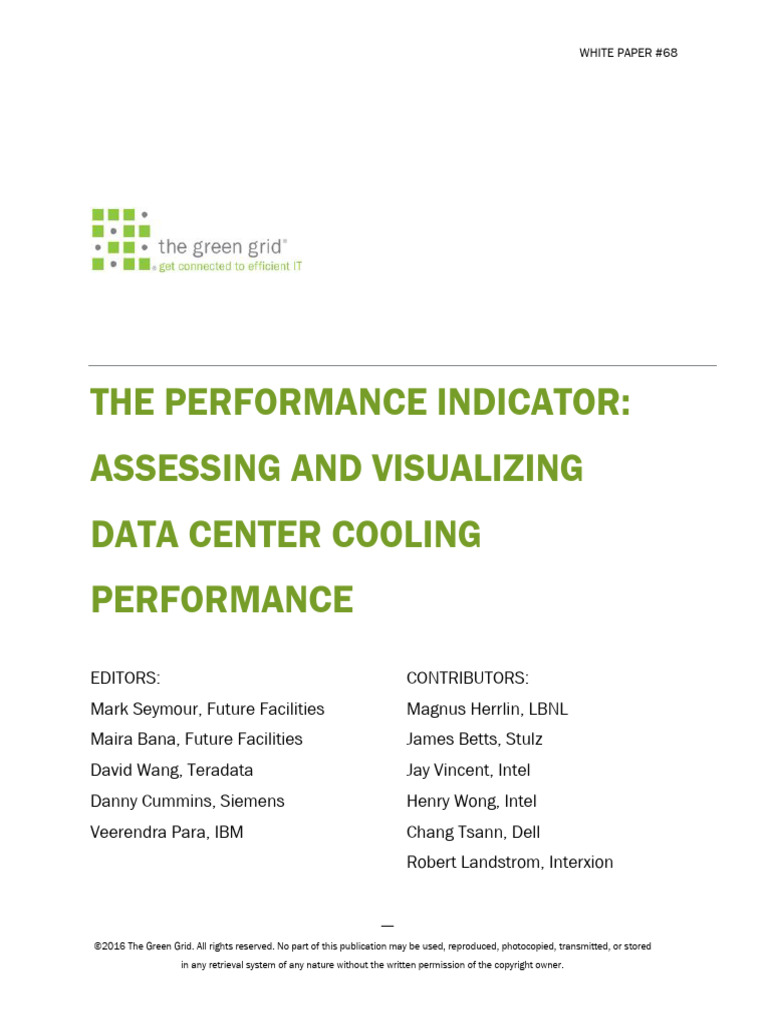 WP68 ThePerformanceIndicator | PDF | Data Center
