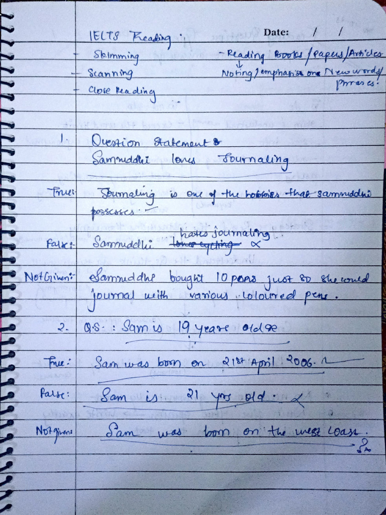 Ielts Notes | PDF