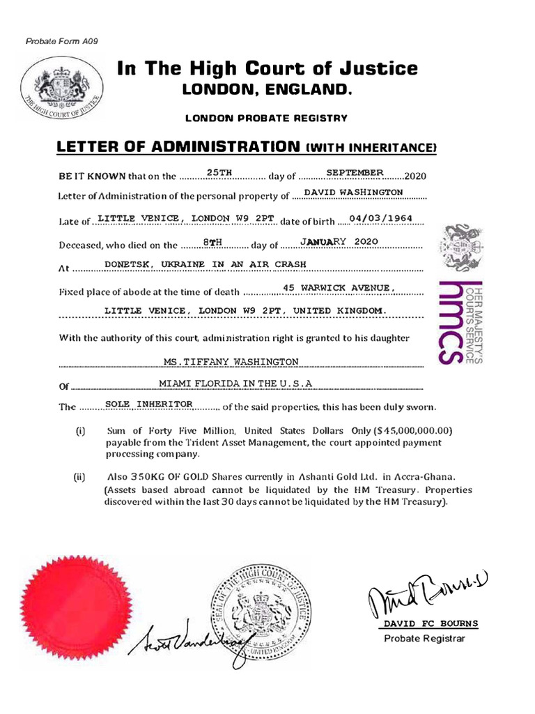 New Inheritance Probate For 2025 To 28 | PDF | Private Law | Legal ...