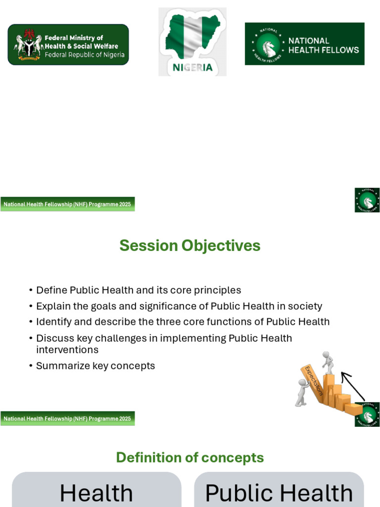 Public Health Slides - NHF Synchronous Training Programme | PDF ...