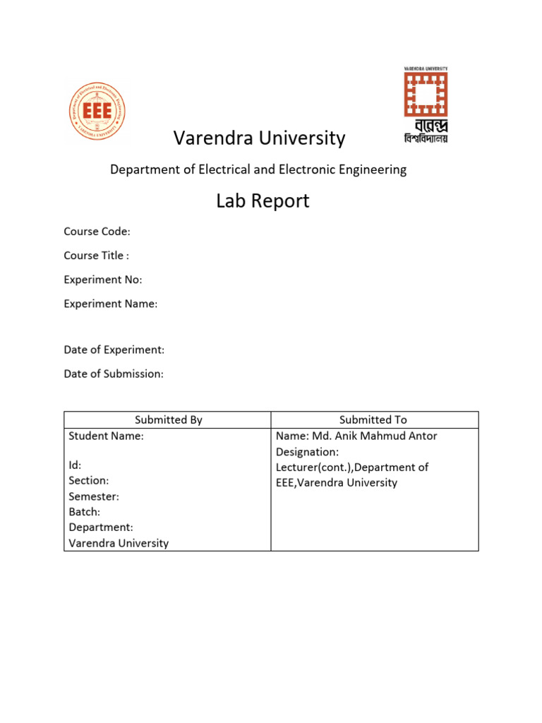 Electronics Lab Report Page.. | PDF