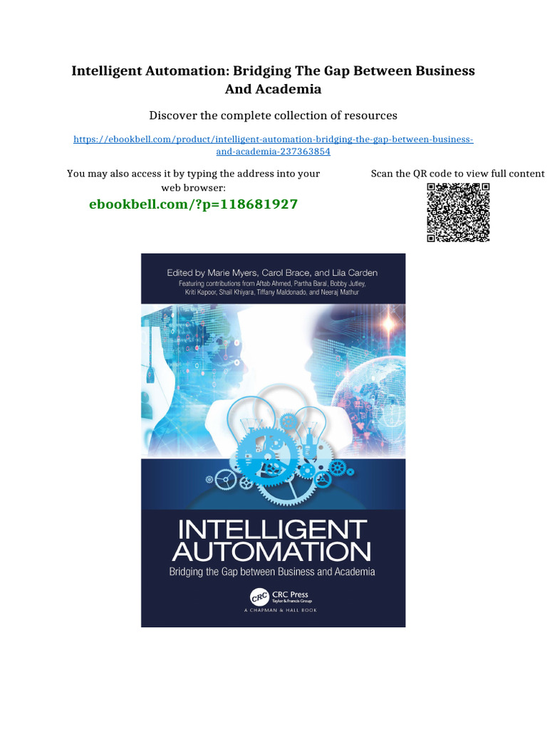 Intelligent Automation: Bridging the Gap between Business and Academia ...