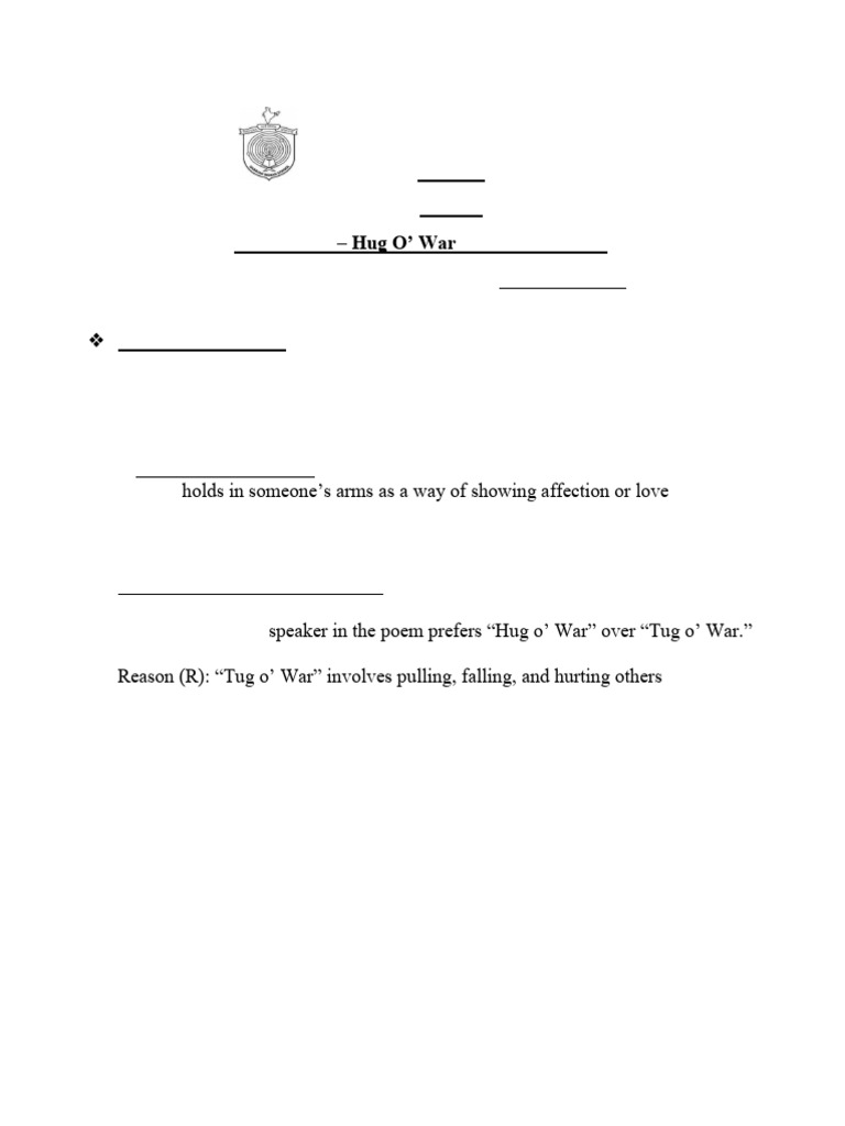 Hug O - War-Reference Notes | PDF