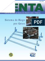 2002. CENTA. Boletín Técnico Sistema de Riego por Goteo