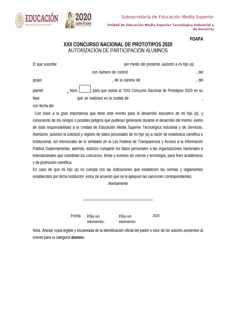 Foapa 2020 | PDF